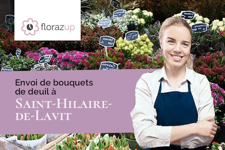 créations de fleurs pour un enterrement à Saint-Hilaire-de-Lavit (Lozère/48160)