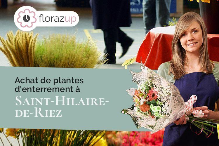 coeur de fleurs pour un enterrement à Saint-Hilaire-de-Riez (Vendée/85270)