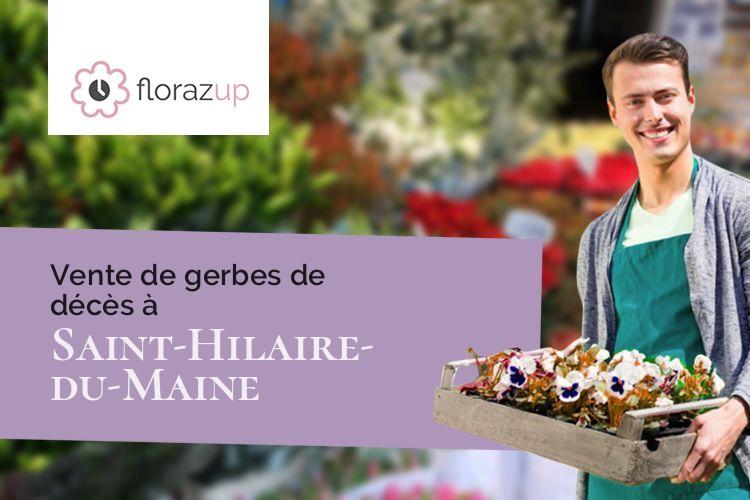 fleurs deuil pour une crémation à Saint-Hilaire-du-Maine (Mayenne/53380)