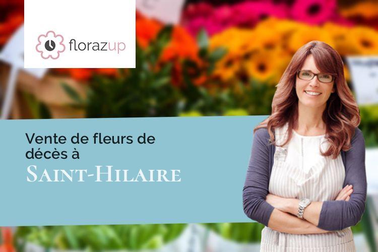 fleurs deuil pour un décès à Saint-Hilaire (Haute-Loire/43390)