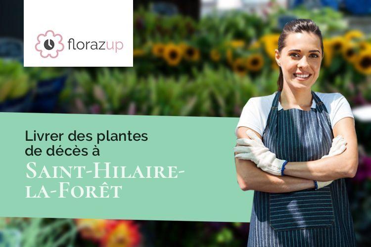 compositions florales pour des funérailles à Saint-Hilaire-la-Forêt (Vendée/85440)