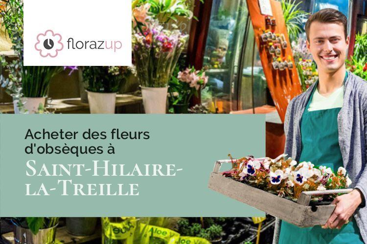 couronnes florales pour un deuil à Saint-Hilaire-la-Treille (Haute-Vienne/87190)