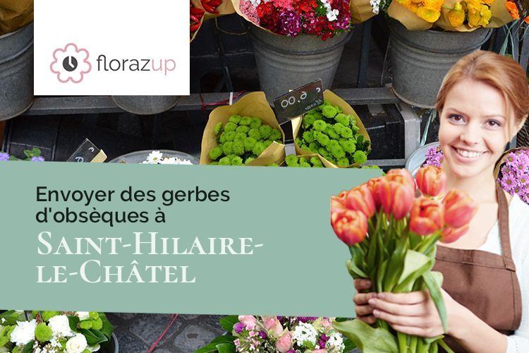 compositions de fleurs pour une crémation à Saint-Hilaire-le-Châtel (Orne/61400)