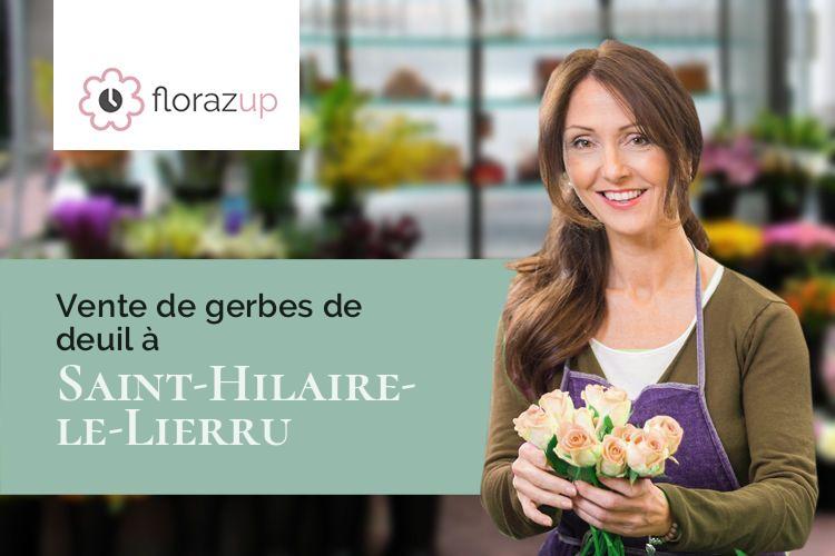 coeurs de fleurs pour un enterrement à Saint-Hilaire-le-Lierru (Sarthe/72160)