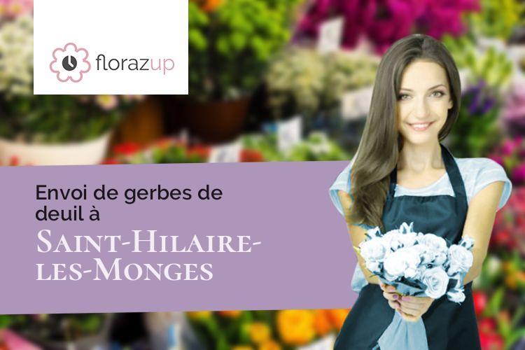 compositions florales pour un enterrement à Saint-Hilaire-les-Monges (Puy-de-Dôme/63380)