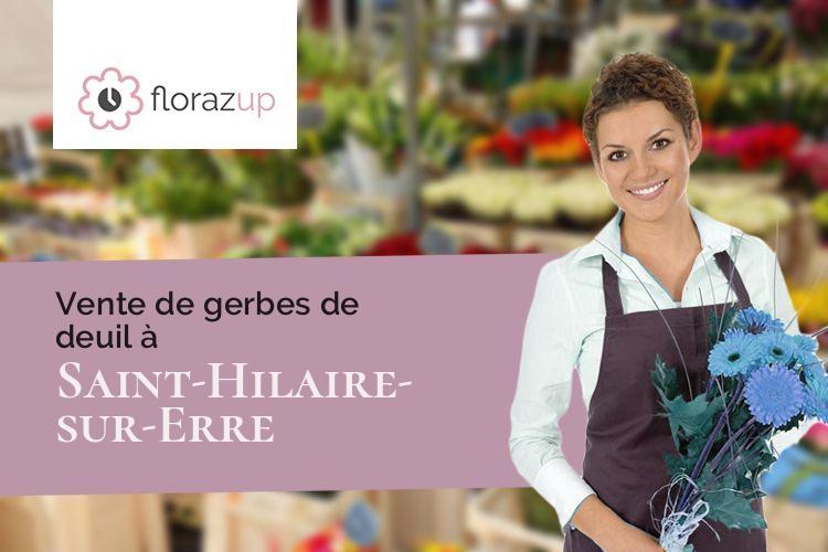 coupes de fleurs pour un enterrement à Saint-Hilaire-sur-Erre (Orne/61340)