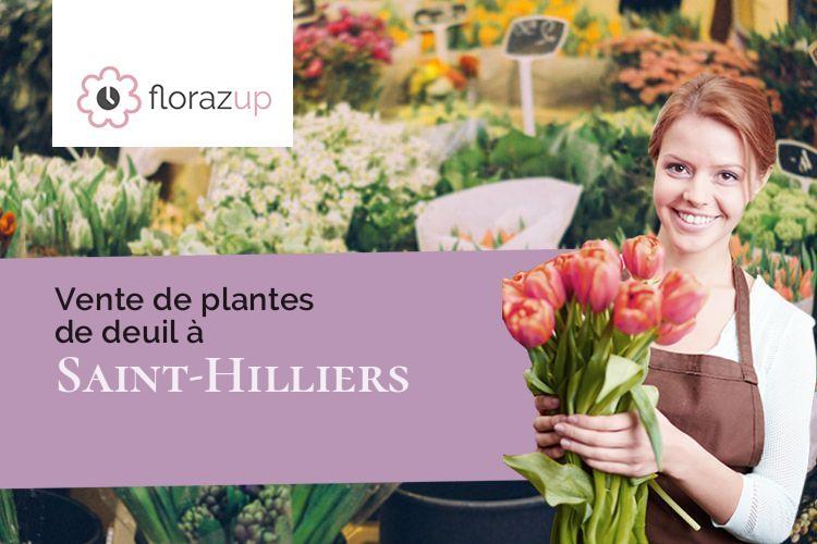 couronnes de fleurs pour des obsèques à Saint-Hilliers (Seine-et-Marne/77160)