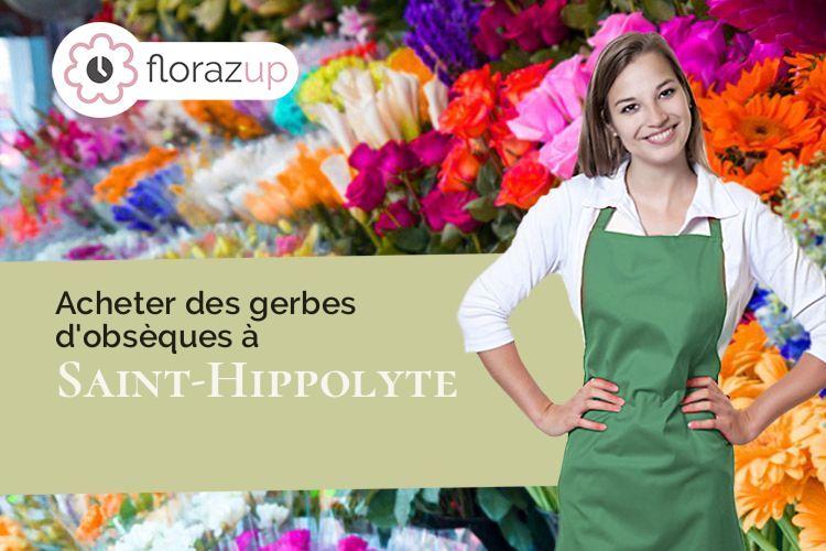 créations florales pour un décès à Saint-Hippolyte (Charente-Maritime/17430)