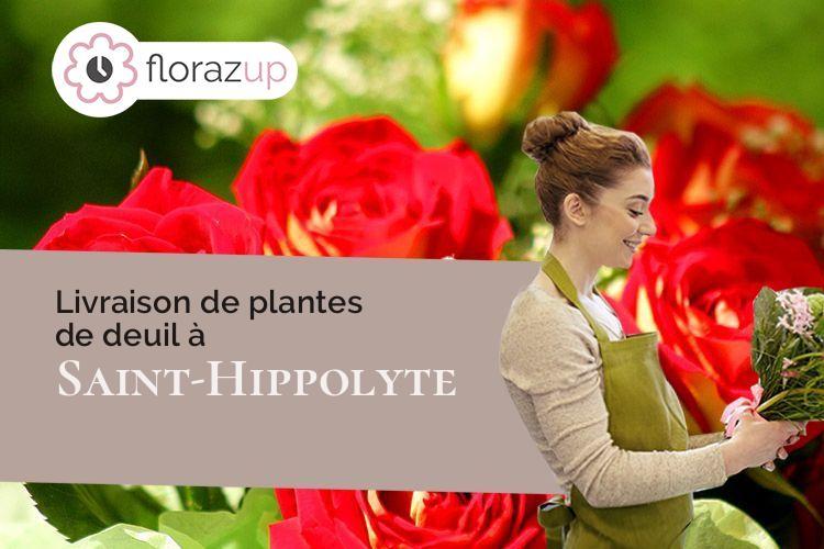 compositions de fleurs pour un enterrement à Saint-Hippolyte (Pyrénées-Orientales/66510)