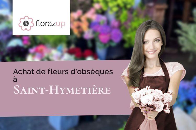 gerbes de fleurs pour des funérailles à Saint-Hymetière (Jura/39240)