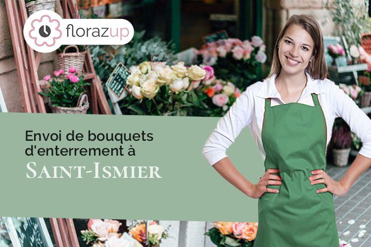 coupes de fleurs pour un deuil à Saint-Ismier (Isère/38330)