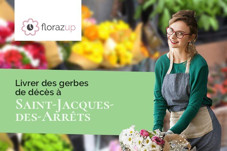 coupes de fleurs pour des obsèques à Saint-Jacques-des-Arrêts (Rhône/69860)