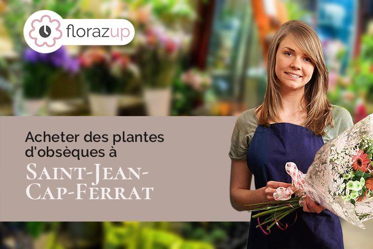 gerbes de fleurs pour des obsèques à Saint-Jean-Cap-Ferrat (Alpes-Maritimes/06230)