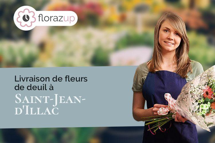 créations de fleurs pour un enterrement à Saint-Jean-d'Illac (Gironde/33127)