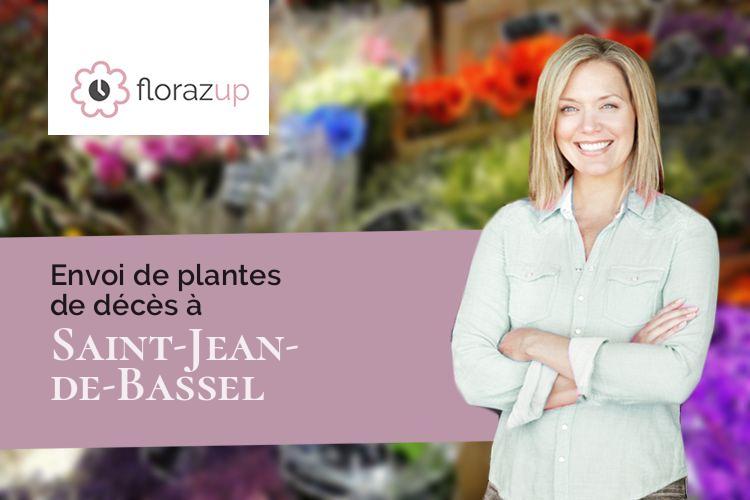 plantes pour un deuil à Saint-Jean-de-Bassel (Moselle/57930)