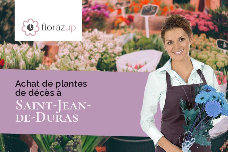 coupes de fleurs pour un enterrement à Saint-Jean-de-Duras (Lot-et-Garonne/47120)