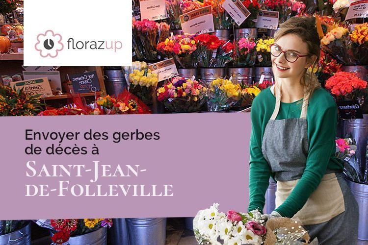 couronnes florales pour un décès à Saint-Jean-de-Folleville (Seine-Maritime/76170)