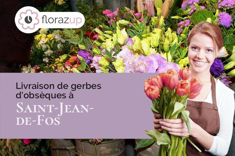 coupes de fleurs pour un enterrement à Saint-Jean-de-Fos (Hérault/34150)