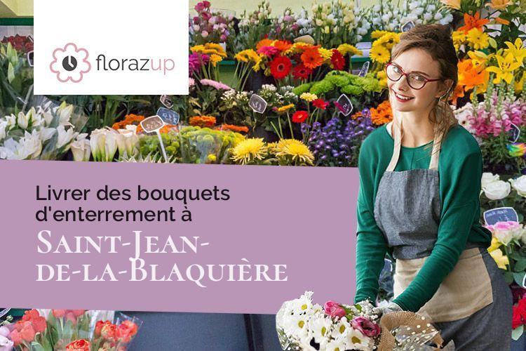 coeurs de fleurs pour un deuil à Saint-Jean-de-la-Blaquière (Hérault/34700)