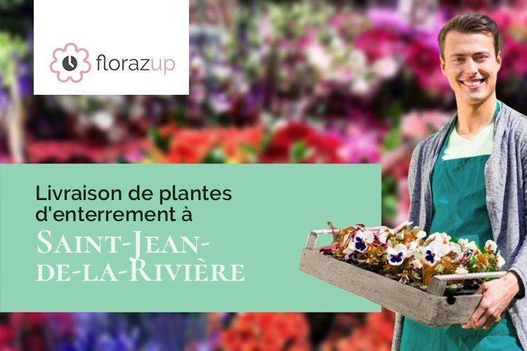 créations de fleurs pour un décès à Saint-Jean-de-la-Rivière (Manche/50270)