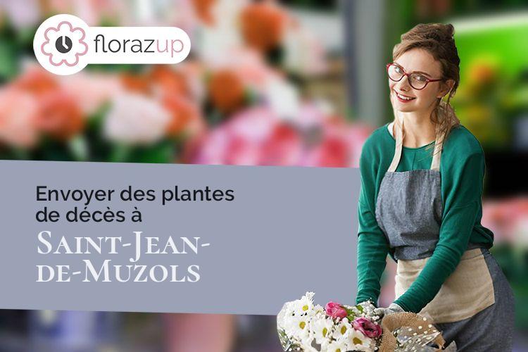 couronnes de fleurs pour un enterrement à Saint-Jean-de-Muzols (Ardèche/07300)