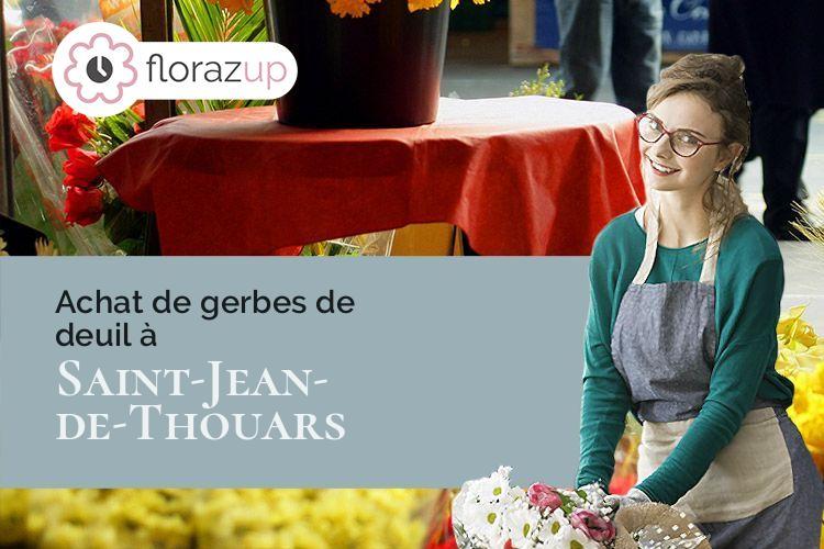 compositions florales pour un deuil à Saint-Jean-de-Thouars (Deux-Sèvres/79100)