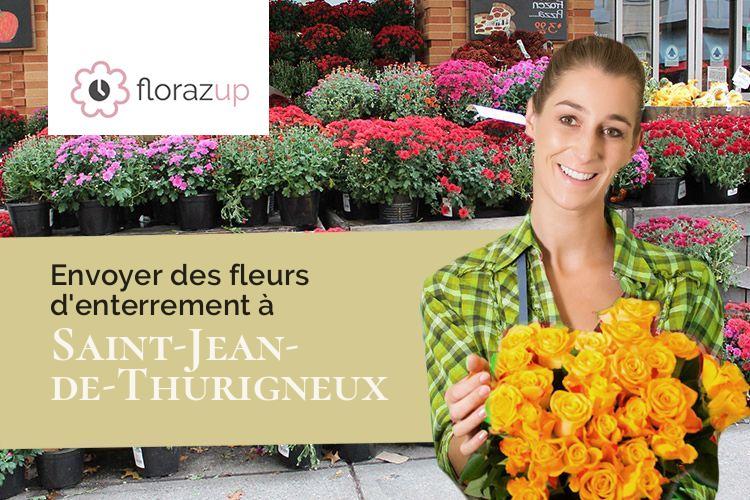 bouquets de fleurs pour un deuil à Saint-Jean-de-Thurigneux (Ain/01390)