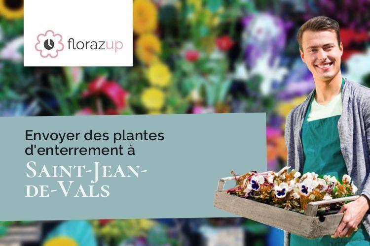 compositions florales pour des obsèques à Saint-Jean-de-Vals (Tarn/81210)