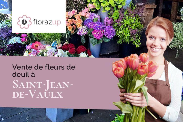 bouquets de fleurs pour un deuil à Saint-Jean-de-Vaulx (Isère/38220)