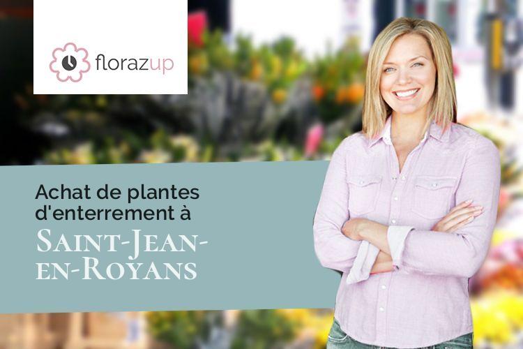 créations de fleurs pour un deuil à Saint-Jean-en-Royans (Drôme/26190)