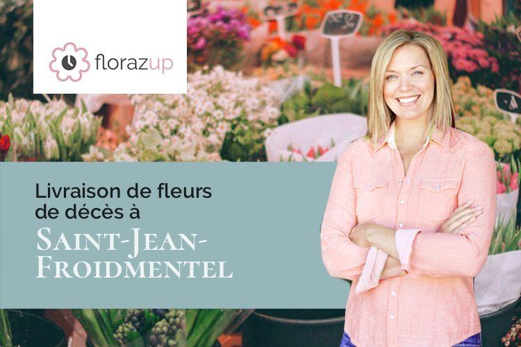 couronnes florales pour un décès à Saint-Jean-Froidmentel (Loir-et-Cher/41160)