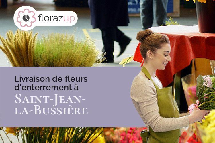 couronnes florales pour des funérailles à Saint-Jean-la-Bussière (Rhône/69550)