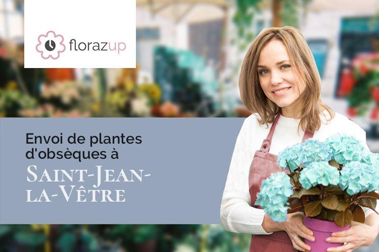 plantes pour des funérailles à Saint-Jean-la-Vêtre (Loire/42440)