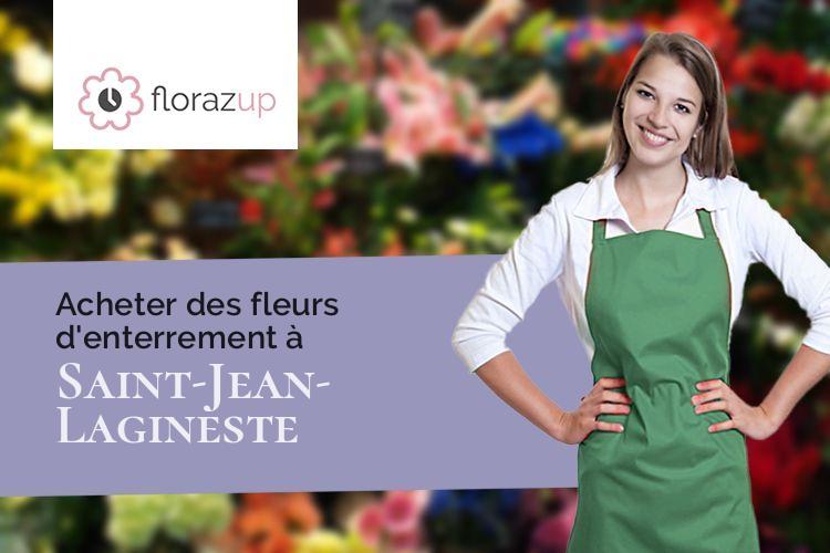 couronnes florales pour une crémation à Saint-Jean-Lagineste (Lot/46400)