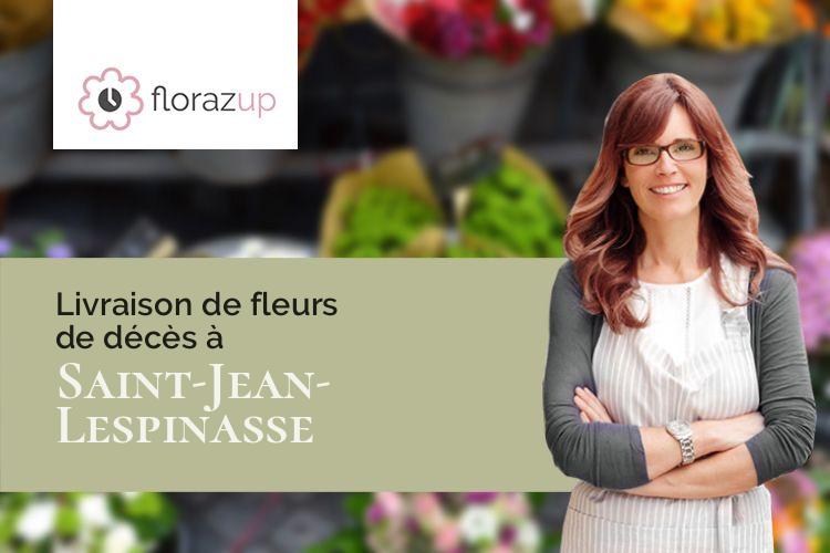 bouquets de fleurs pour des funérailles à Saint-Jean-Lespinasse (Lot/46400)