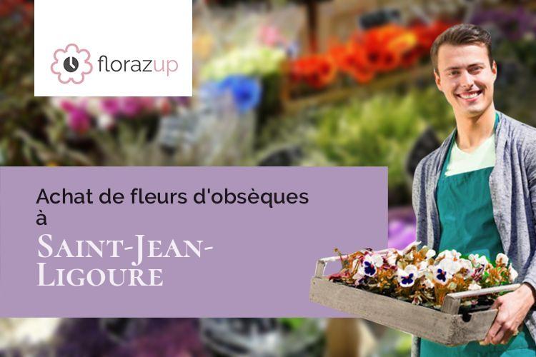 coeurs de fleurs pour un décès à Saint-Jean-Ligoure (Haute-Vienne/87260)