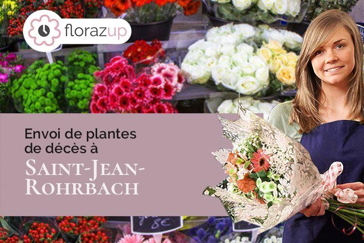 plantes pour des funérailles à Saint-Jean-Rohrbach (Moselle/57510)