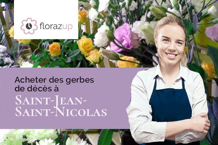 compositions de fleurs pour des funérailles à Saint-Jean-Saint-Nicolas (Hautes-Alpes/05260)