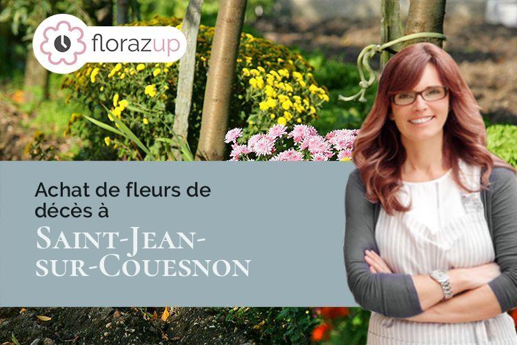 compositions florales pour des obsèques à Saint-Jean-sur-Couesnon (Ille-et-Vilaine/35140)
