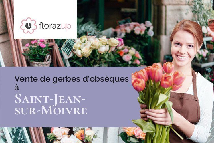 coeurs de fleurs pour un décès à Saint-Jean-sur-Moivre (Marne/51240)