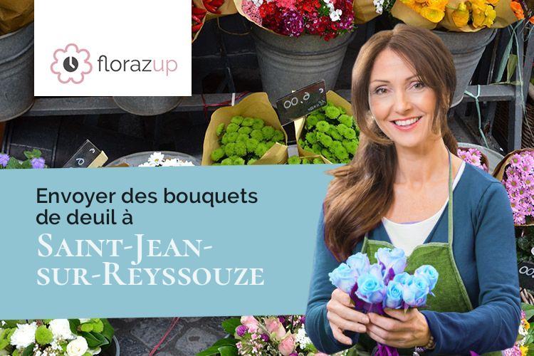 compositions de fleurs pour des funérailles à Saint-Jean-sur-Reyssouze (Ain/01560)