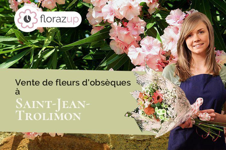 coeur de fleurs pour des funérailles à Saint-Jean-Trolimon (Finistère/29120)