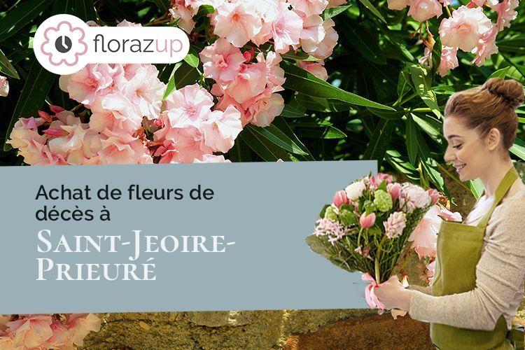 couronnes florales pour un enterrement à Saint-Jeoire-Prieuré (Savoie/73190)