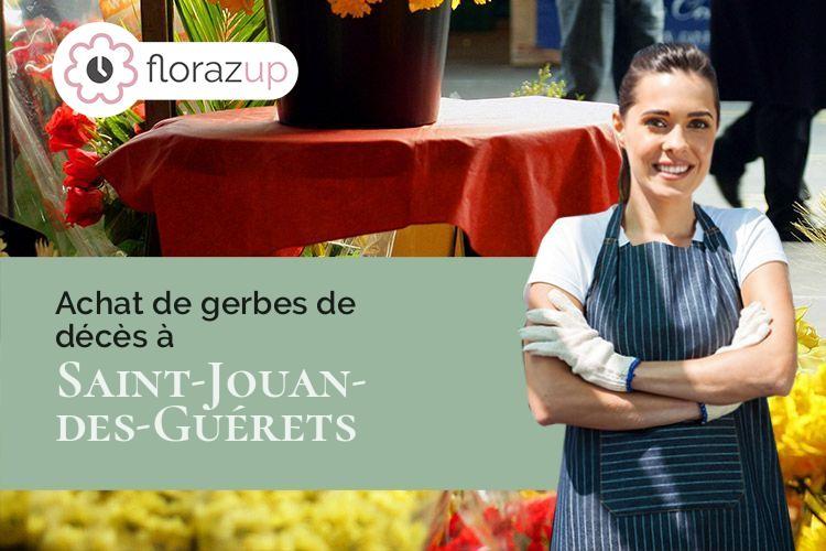 créations florales pour un enterrement à Saint-Jouan-des-Guérets (Ille-et-Vilaine/35430)