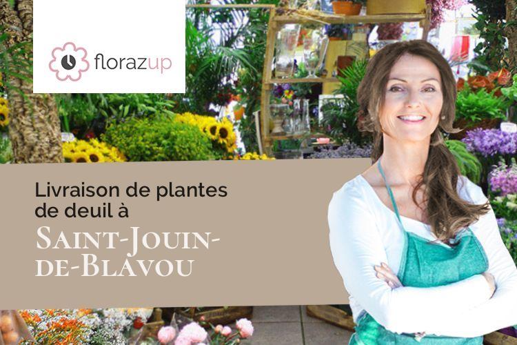 coeurs de fleurs pour une crémation à Saint-Jouin-de-Blavou (Orne/61360)