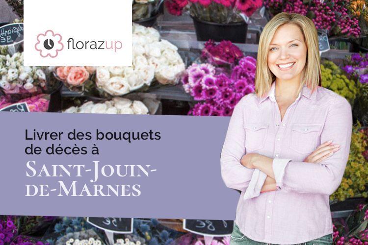 fleurs deuil pour un enterrement à Saint-Jouin-de-Marnes (Deux-Sèvres/79600)