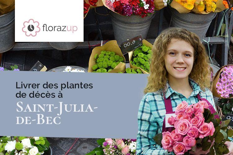 couronnes florales pour des obsèques à Saint-Julia-de-Bec (Aude/11500)