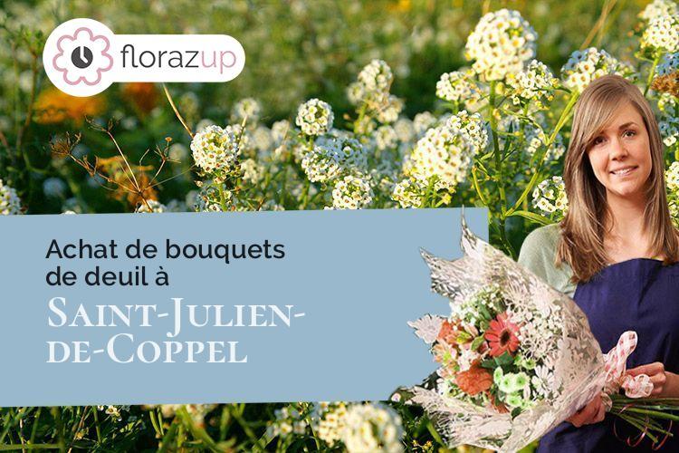 compositions florales pour un deuil à Saint-Julien-de-Coppel (Puy-de-Dôme/63160)