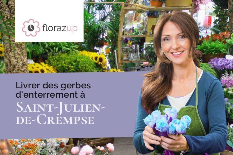 bouquets de fleurs pour un deuil à Saint-Julien-de-Crempse (Dordogne/24140)