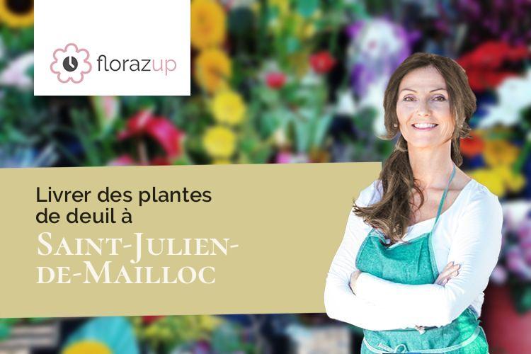 créations florales pour des funérailles à Saint-Julien-de-Mailloc (Calvados/14290)